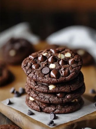 Triple Chocolate Chip Cookie