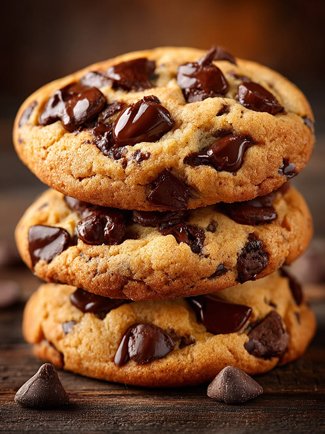 Vanilla Double Chocolate Chip Cookies