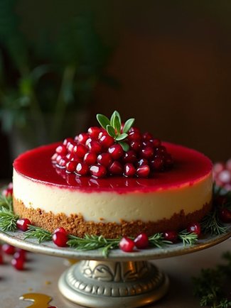 Pomegranate Cheesecake
