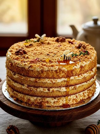 Saffron Honey Cake